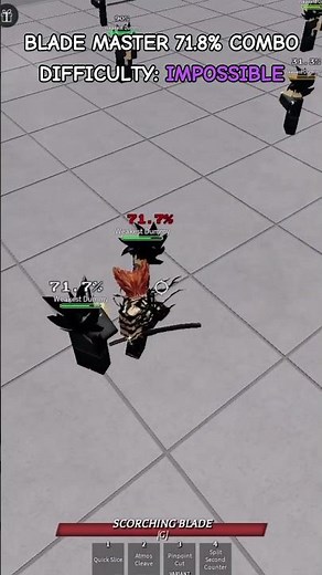 Atomic Samurai / Blade Master 71.8% impossible and inescapable combo 😈 #thestrongestbattlegrounds