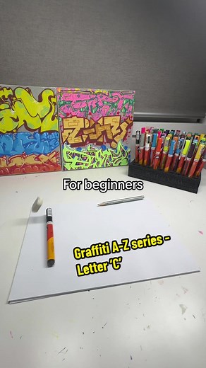 How to do a Graffiti ‘C’ for beginners 🤩 Comment what letter you want to see next… 🤝 #graffiti #graffititiktok #graffitifyp #graffititutorial #letter #c#cgraff #graffitiforyou #tinyg #tut #tutorial #grafflife #graffititut