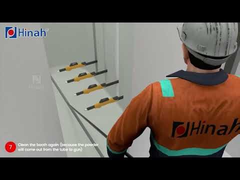 10-15 mins Quick color change- Cyclone powder coating System without color mixing issues. 🎨