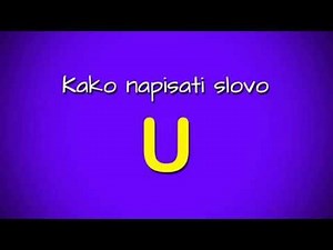 Kako napisati veliko slovo U