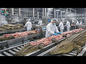 Inside a Crocodile Skin & Meat Factory – The Modern Process You’ve Never Seen (Full Process)