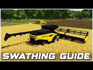 Farming Simulator 25 How to do Swathing on Your Crops (Tips and Tricks)