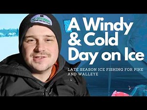 Wabamun Lake, Late Season Ice Fishing for Pike & Walleye from Alberta, Canada