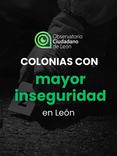 ⚠️Parques La Noria, encabeza la lista de colonias con mayor registros de delitos contra la vida, de acuerdo con nuestro Boletín Hemerográfico de Delitos Contra la vida, enero 2026. 👉Estos datos reflejan una alerta sobre la seguridad en la zona ¿Y tú, te sientes seguro en tu colonia? #delitos #leónguanajuato #homicidios #inseguridadciudadana #OCL