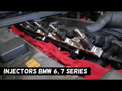 FUEL INJECTOR AND FUEL RAIL REPLACEMENT REMOVAL BMW E63 E64 E65 E66
