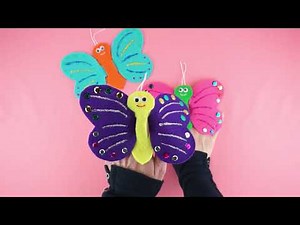 How to Make Felt Butterfly Finger Puppets