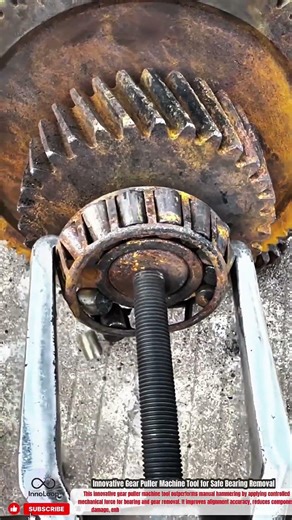 Innovative Gear Puller Machine Tool for Safe Bearing Removal #innovation #innovative #tool