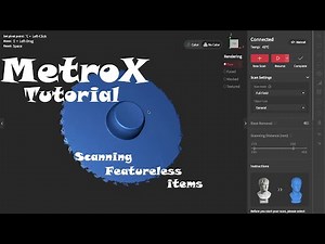 How to Guide 3d Scanning featureless items with Revopoint MetroX 3d scanner