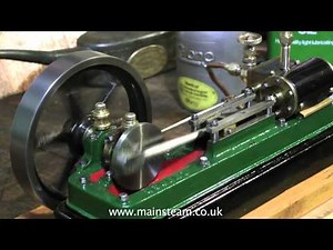 VINTAGE STUART S50 MODEL STEAM ENGINE RUNNING IN THE WORKSHOP