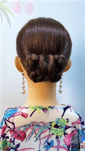 Top Class Juda Hairstyle! Easy & Elegant Bun Tutorial #shorts