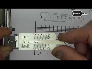 Demo operation video of Lishi tool HU87 2-in-1 Auto Pick and Decoder