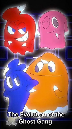 The Evolution of The Ghost Gang (Pac-Man Animation)
