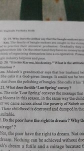 Questions from "Lost Spring" by Anees JungWhy does the author... | Filo