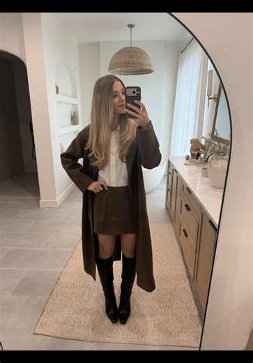 Stylish Matching Skirt and Jacket for Church