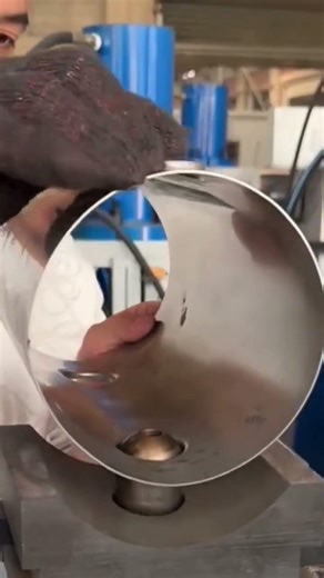 Hole Punch in Steel Pipe – Precise Industrial Process #SteelPipe #HolePunch