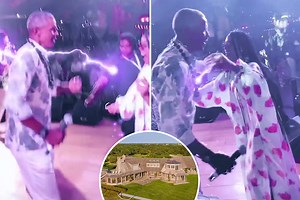 Barack Obama seen 'dad dancing' without mask at 60th birthday bash
