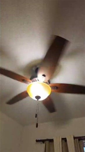 New Hunter Newsome Ceiling Fan in my aunt's House