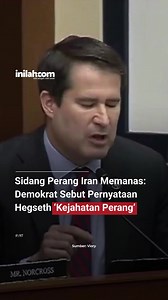 Sidang dengar pendapat pertama terkait kebijakan perang terhadap Iran di Kongres Amerika Serikat berlangsung tegang. Anggota Kongres dari Partai Demokrat, Seth Moulton, secara langsung mempertanyakan pernyataan Menteri Perang AS, Pete Hegseth, yang menyebut “tidak ada ampun” dan “tidak ada yang selamat” dalam konteks operasi militer. Moulton menegaskan bahwa perintah semacam itu berpotensi melanggar Konvensi Jenewa dan dapat dikategorikan sebagai kejahatan perang. Ia menyebut pernyataan tersebut