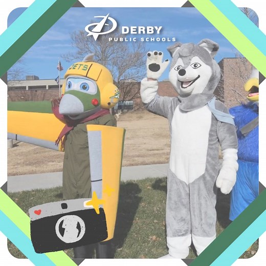 📸 MASCOT MANIA! Reminder, today, Saturday, June 7, from 12–1PM, bring the kids by for FREE photos with all 12 Derby school mascots. Come for the community garage sale, stay for the smiles! 📍 222 E. Madison See you there! | Derby Public Schools