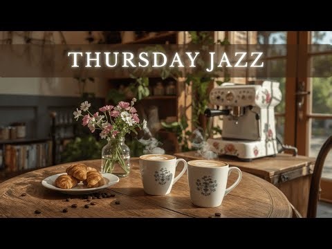 🎷 Thursday Jazz Café Vibes | Calm Piano Jazz for Focus, Relax, Study & Cozy Mornings