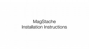 MagStache Installation Instructions