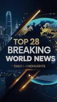 🌍 Top 28 Breaking World News – July 17, 2025 | IntrepidNews10 Daily Highlights