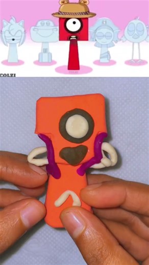 I made sprunki oc emoji transformation with clay #sprunki #shorts #clayart