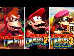 DONKEY KONG COUNTRY TRILOGY - Full Games (100%, All Items)