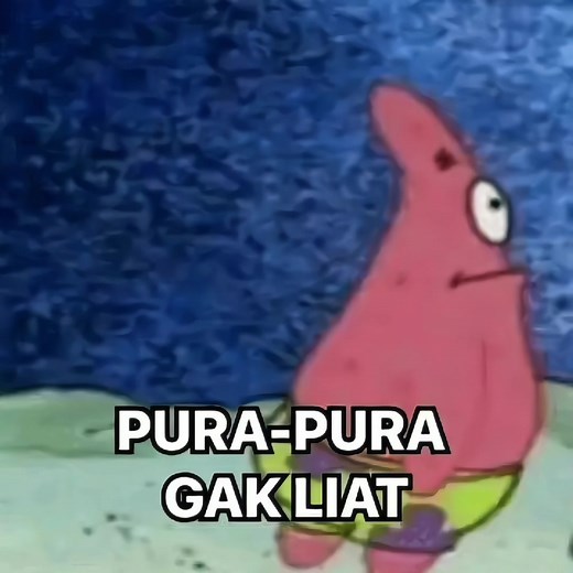 Stiker Pura Pura Gak Liat: Meme Patrick Terbaru