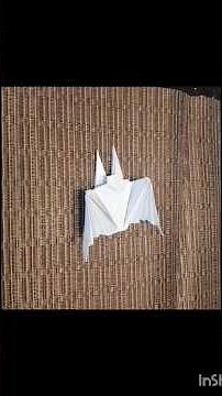 how to make origami bat 🦇