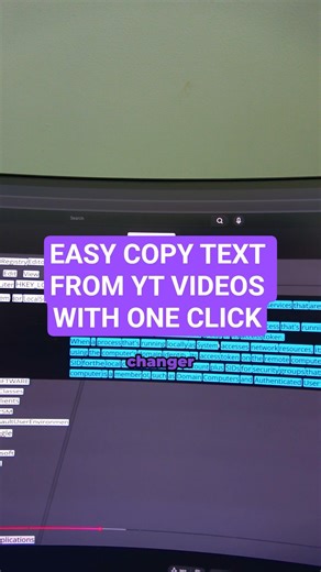 EASY copy text from videos with ONE CLICK #extensions #fast #copytext #windowsguy