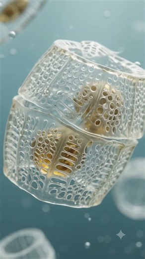 How Diatoms Make Diatomaceous Earth 🌊🪨 #diatoms #ecology #biology