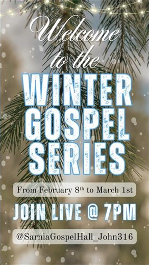 2026 Winter Gospel Series Invitation
