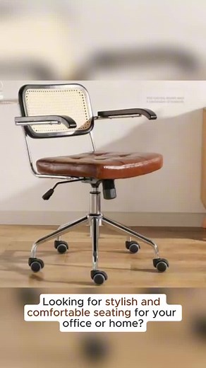 Stylish and Comfortable Kenta Wooden Office Chair | Japanese Retro Style