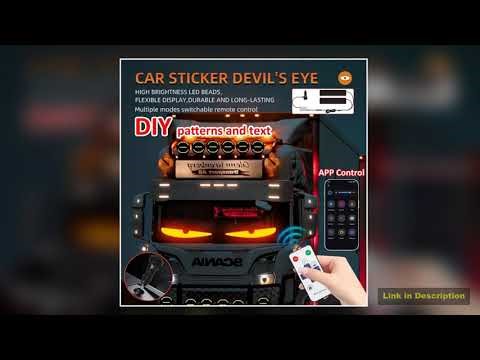 Demon Eyes Car Matrix Pixel Panel Night Light APP Remote Control Programmable Flexible Display for
