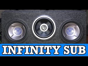 INFINITY KAPPA 10 INCH SUBWOOFER INSTALL AND REVIEW!!