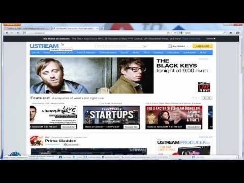 UStream.tv - Watch Live Events For Free