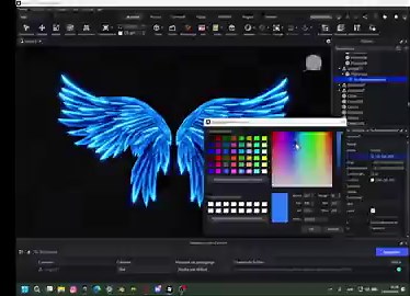 Made some wings using emissive maps, loved how it turned out#Roblox #RobloxDev #blender3d