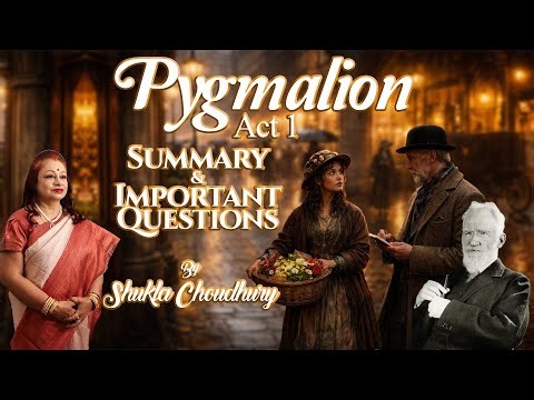 Pygmalion Act 1 Summary And Important Questions By Shukla Choudhury