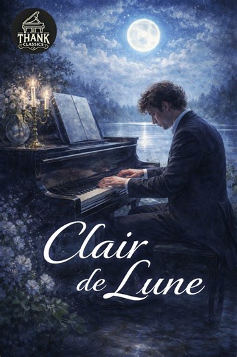 Claude Debussy: Clair de Lune 🎹 Relaxing Piano #ClassicalMusic