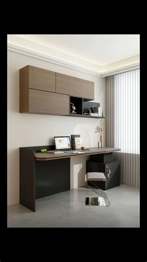 Leed on Instagram: "A beautiful panel-style desk#cabinetdesign #setchup #archiwood"