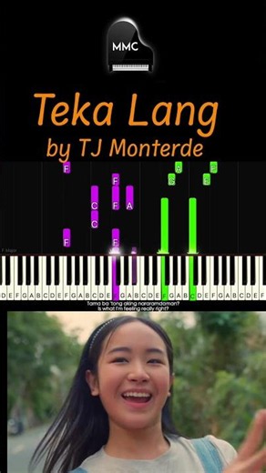 Teka Lang by TJ Monterde piano cover/tutorial + sheet music + lyrics