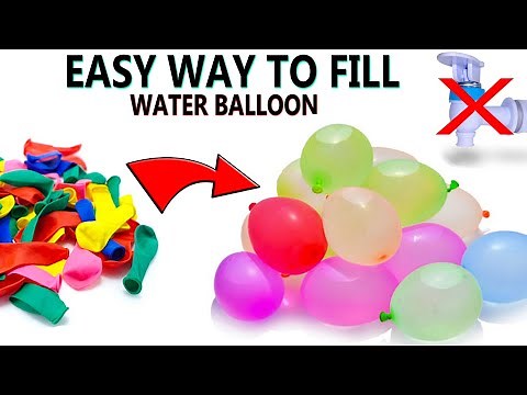 Holi Balloons | How to fill holi water balloons at home | easy way to fill water balloons |