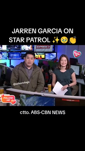 JARREN GARCIA ON STAR PATROL ✨🥹👏 #jarrengarcia #starpatrol #tvpatrol #abscbnnewsupdate ctto. ABS CBN News