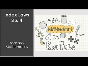 Index Laws 3 & 4 | Year 8-9 Maths | RouTube