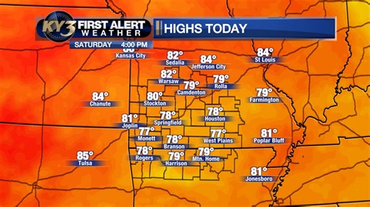 Everything you can expect for your Saturday | KY3 Weather