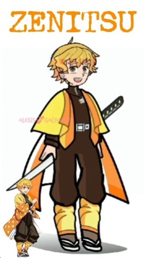 💞ZENITSU AGATSUMA (DEMON SLAYER) 👉+CODE in Gacha Life 2💞 #demonslayer #gacha #shorts #fyp #anime