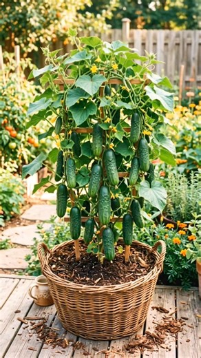 1 Pot = Unlimited Cucumbers?! 😱🥒 #Shorts
