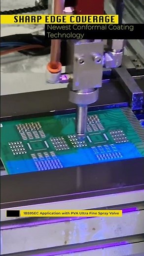 HumiSeal 1B59SEC Conformal Coating Application with Sharp Edge Coverage Technology #shorts