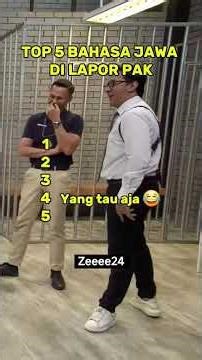 TOP 5 BAHASA JAWA LAPOR PAK #laporpak #shorts